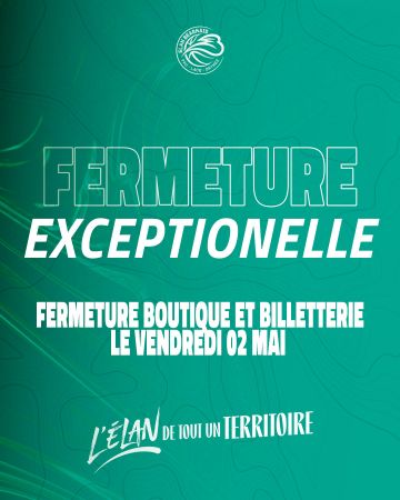 Fermeture exceptionnelle de la billetterie le 02 Mai