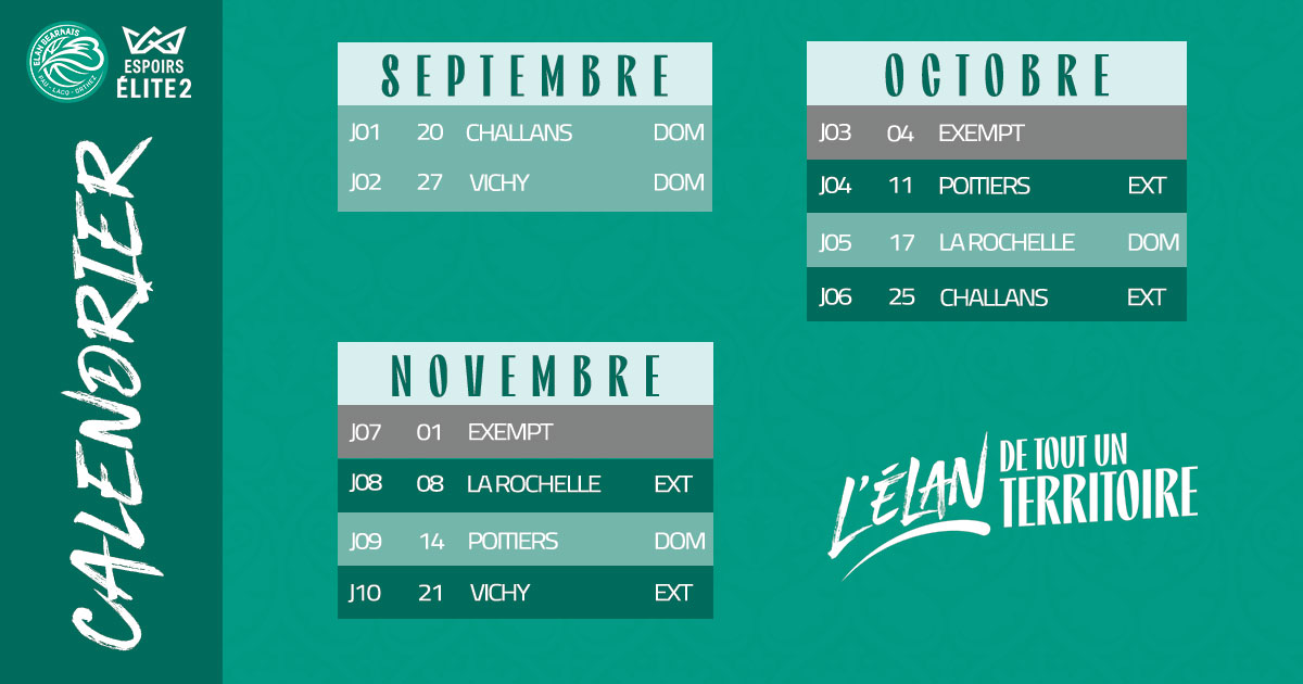 CALENDRIER ESPOIRS FB 